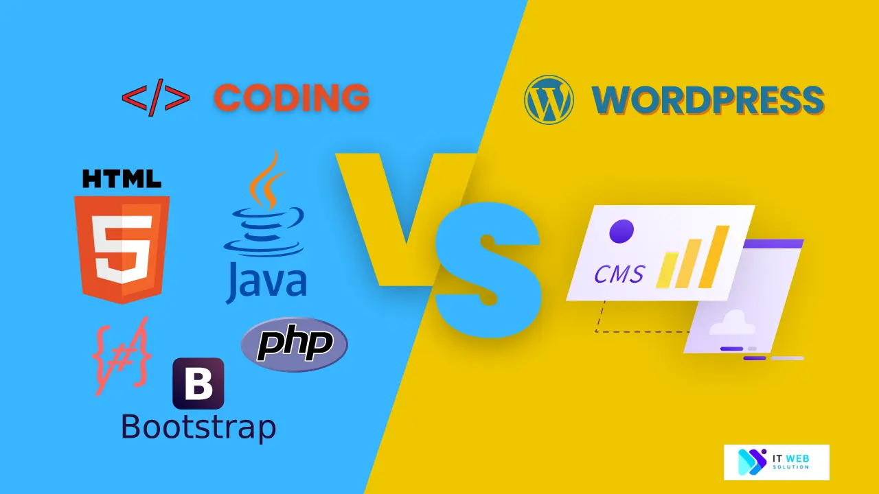 coding vs wordpress website